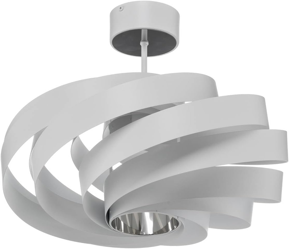 Euluna Deckenlampe Tori (Modern) in Weiß aus Metall (1 flammig, E27) - Deckenleuchte Lampe Wohnzimmerleuchte