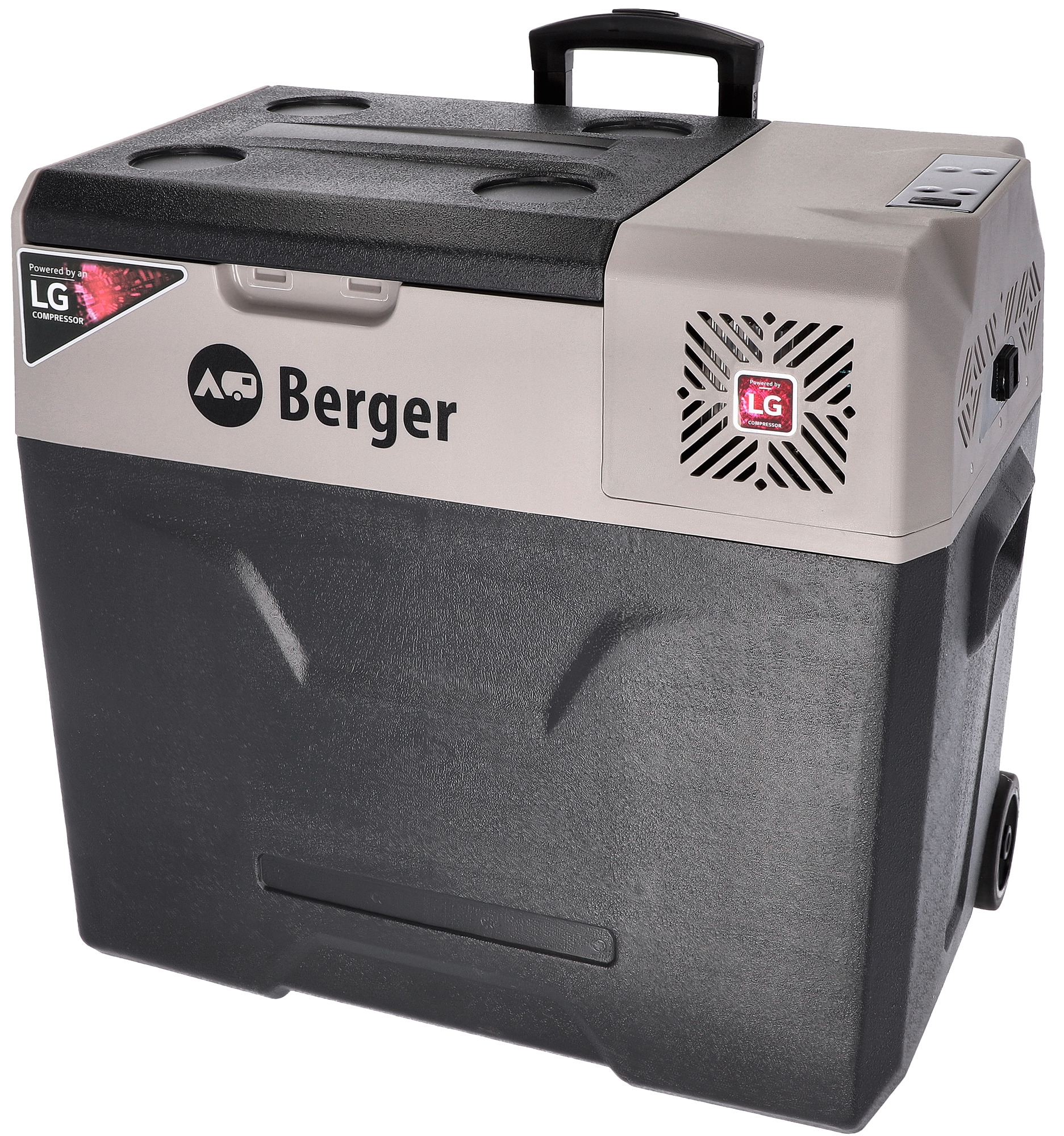 Berger B50-T Kompressor Kühlbox mit Rollen 12/24/230V 49 Liter