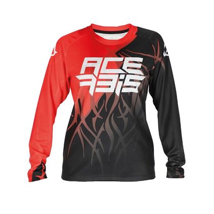 Maillot cross Acerbis MX J-KID THREE - Noir / Rouge