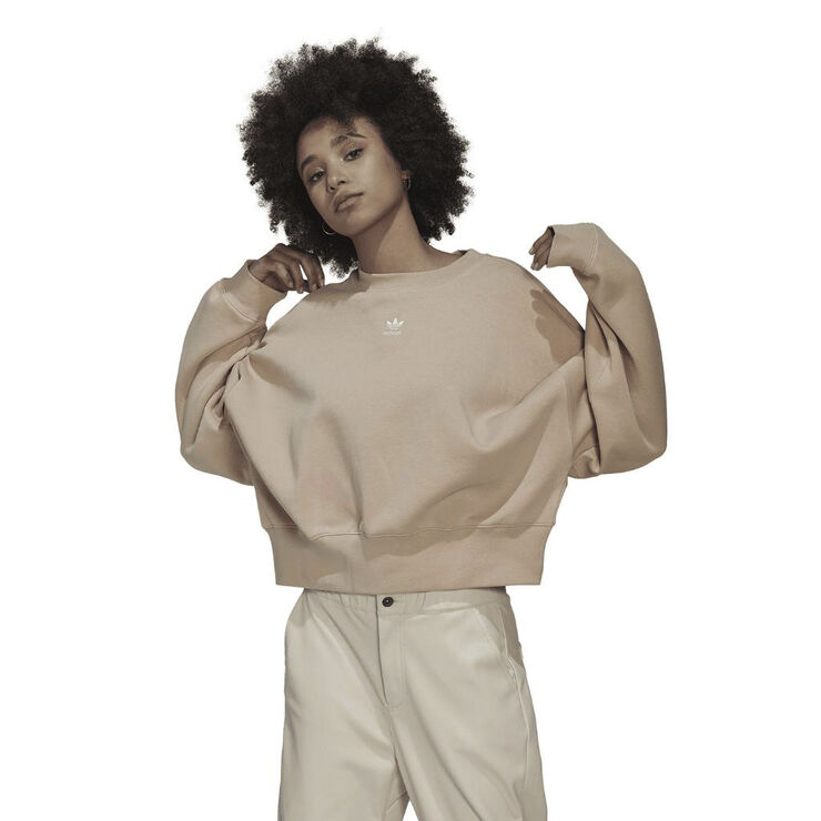 adidas essentials fleece sweatshirt Beige
