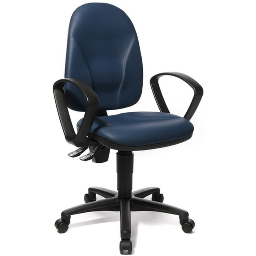Profi Bürostuhl CALIFORNIA 20 HD Kunstleder mit Armlehnen (nicht höhenverstellbar) Topstar