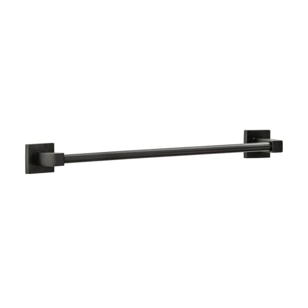 Porte serviette mural vertical noir mat New York Fackelmann