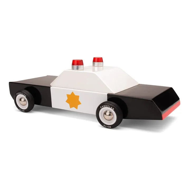 Candylab Voiture de police en bois | Noir