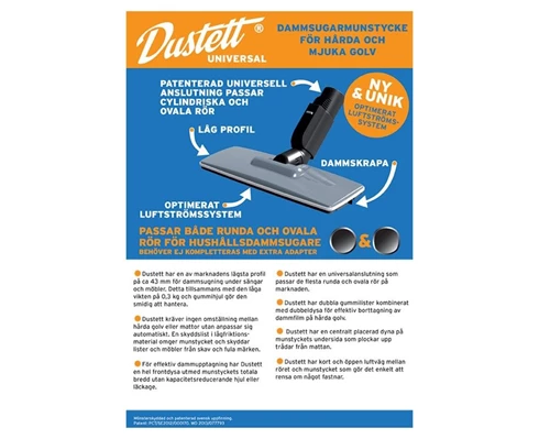 Dustett Dammsugarmunstycke