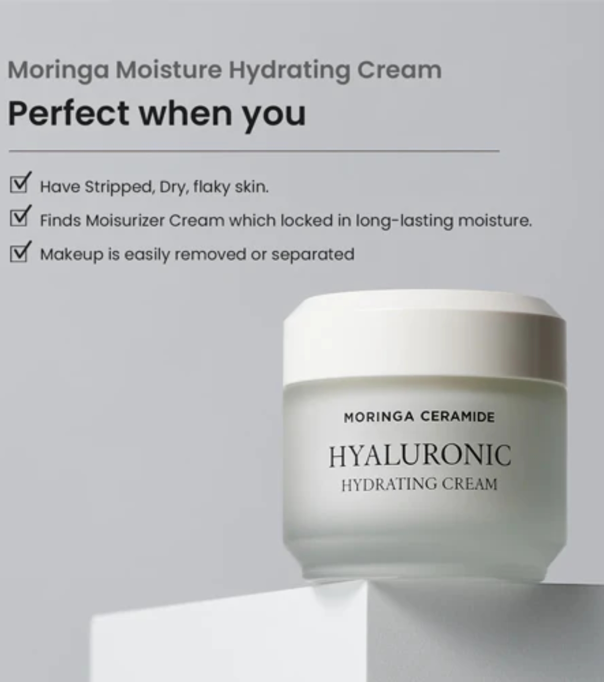 Heimish - *Moringa Ceramide* - Creme facial hidratante Hyaluronic Hydrating Cream