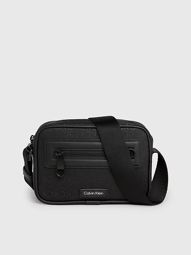 Bolsa de ombro em jacquard com logotipo