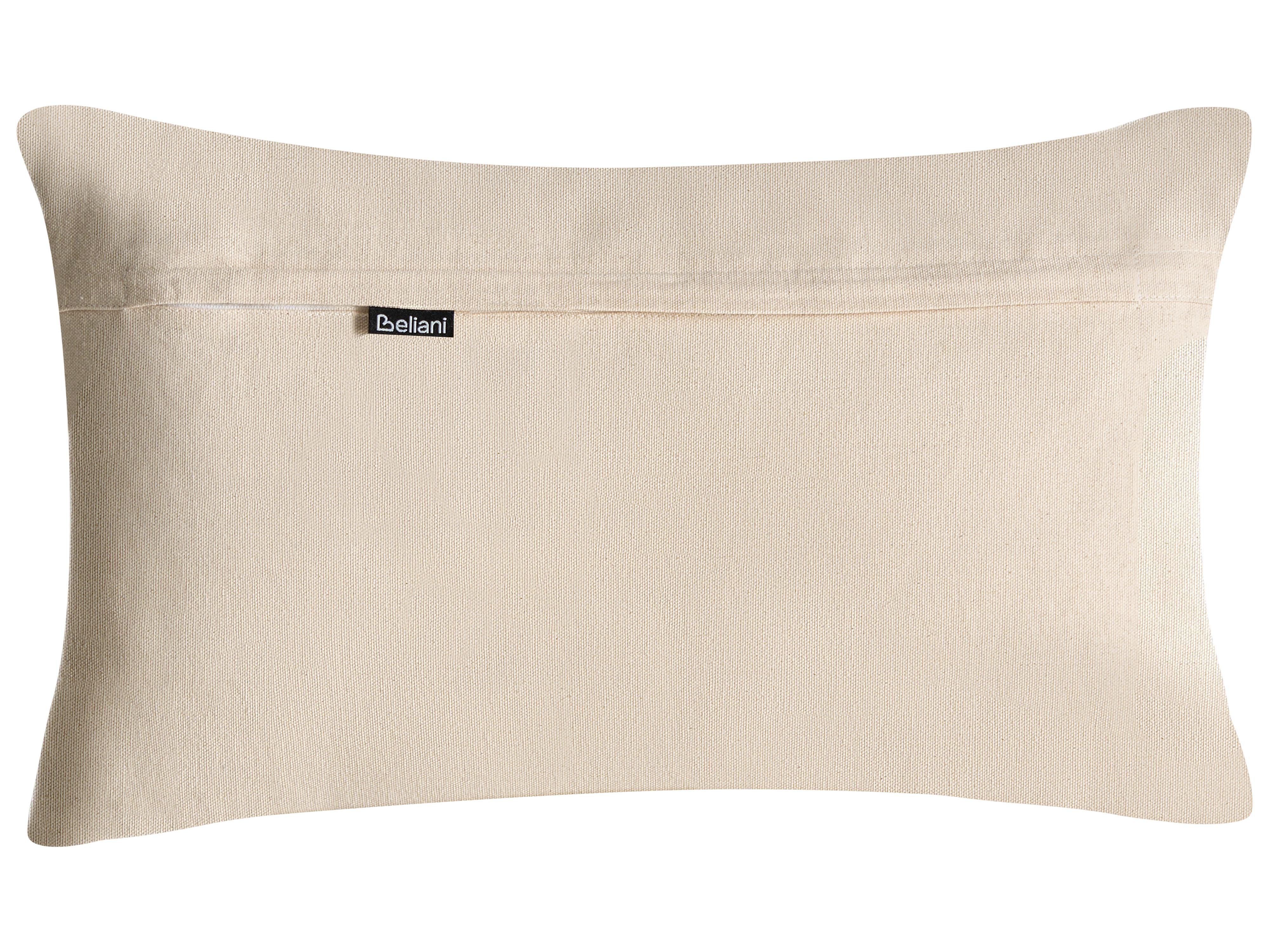 Set van 3 sierkussens AGATHIS Katoen 30 x 50 cm Zwart/beige abstract patroon