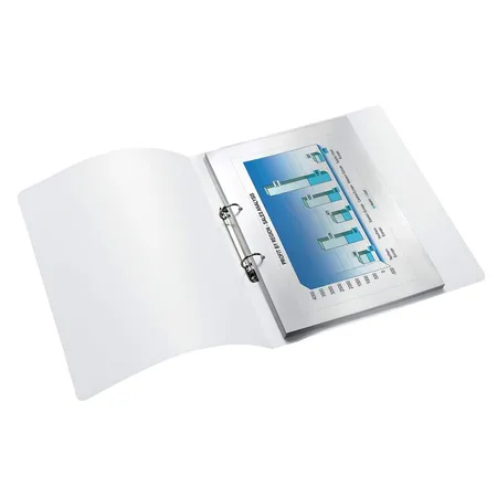 Leitz WOW Ringbuch, A4, PP, 25 mm Ringdurchmesser, 2 Rund-Ring Mechanik, Violett Metallic