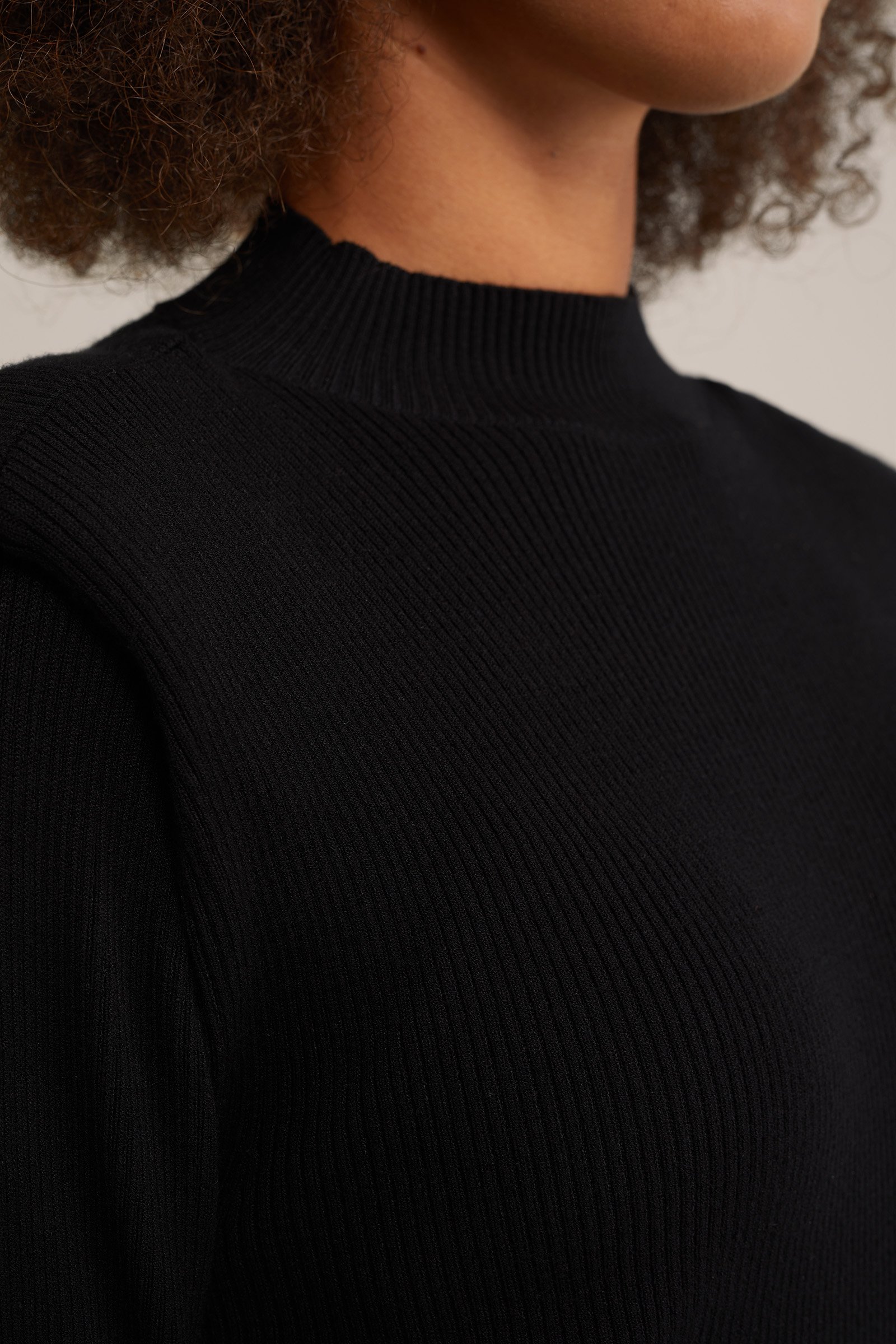trui met structuur WE Fashion Zwart
