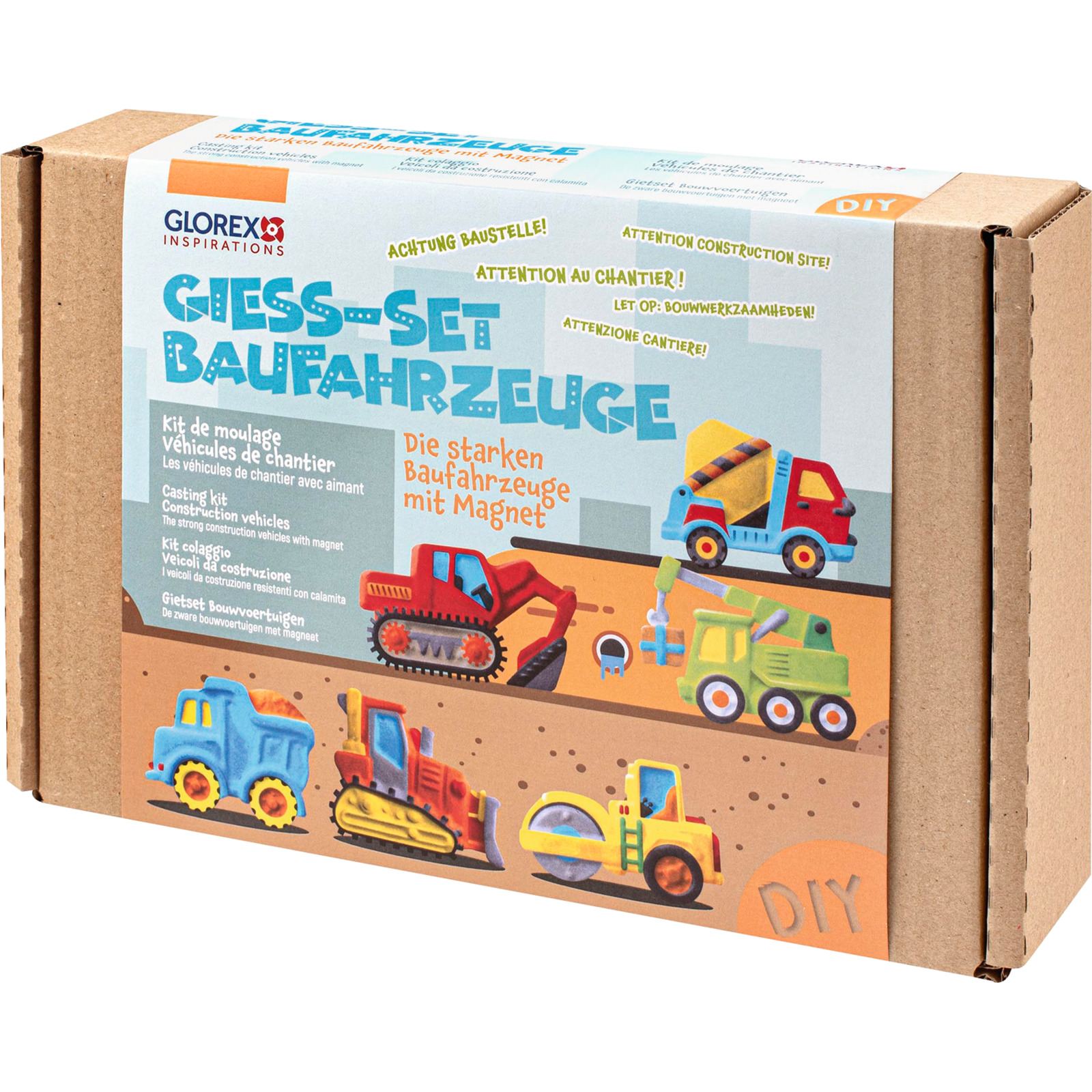 Glorex Giess-Set Baufahrzeuge