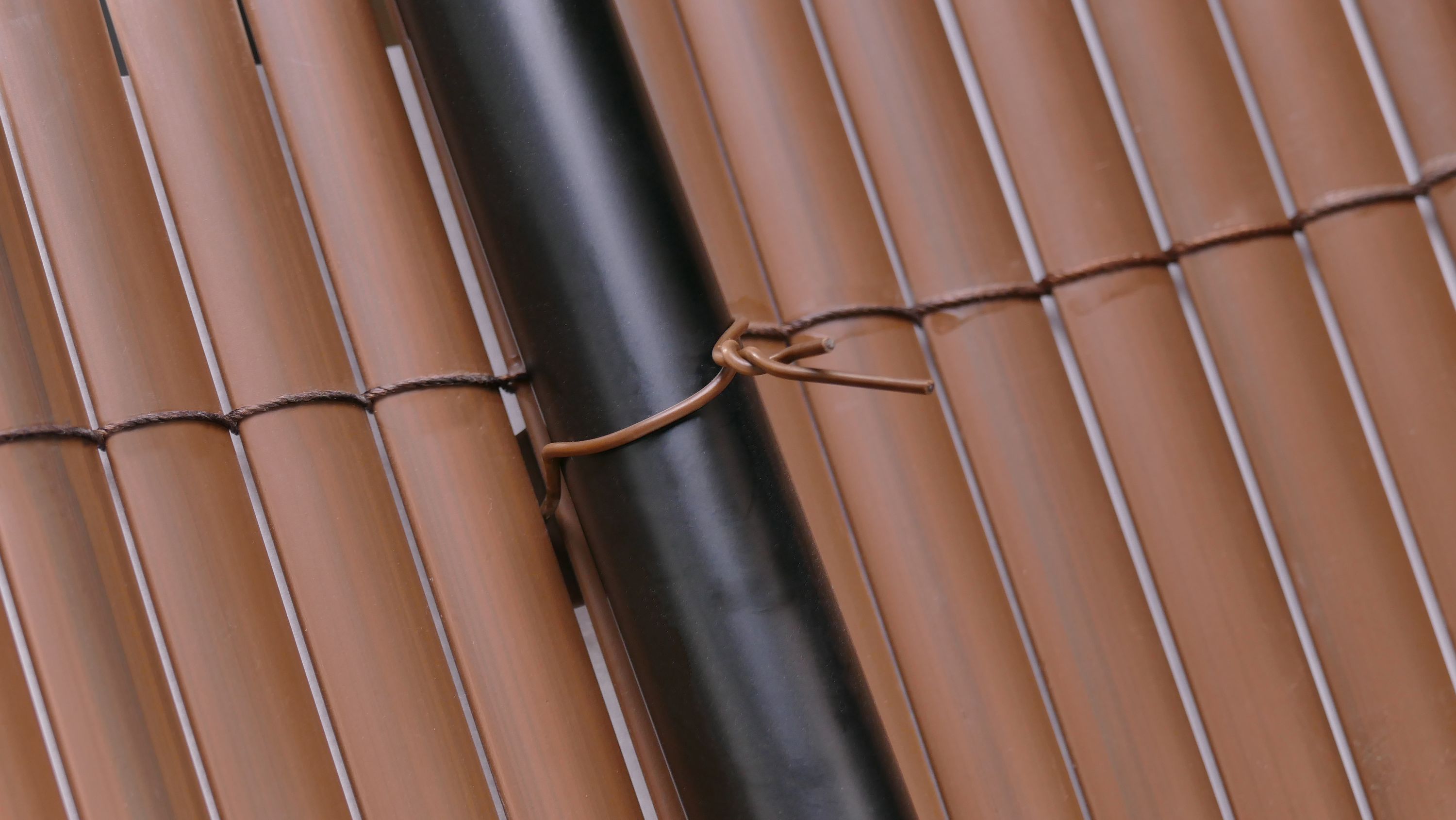 Sichtschutzmatte PVC Befestigungs-Kit 100 Stk. braun