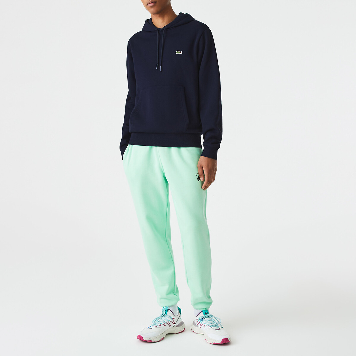 Moletom com capuz de algodão LACOSTE