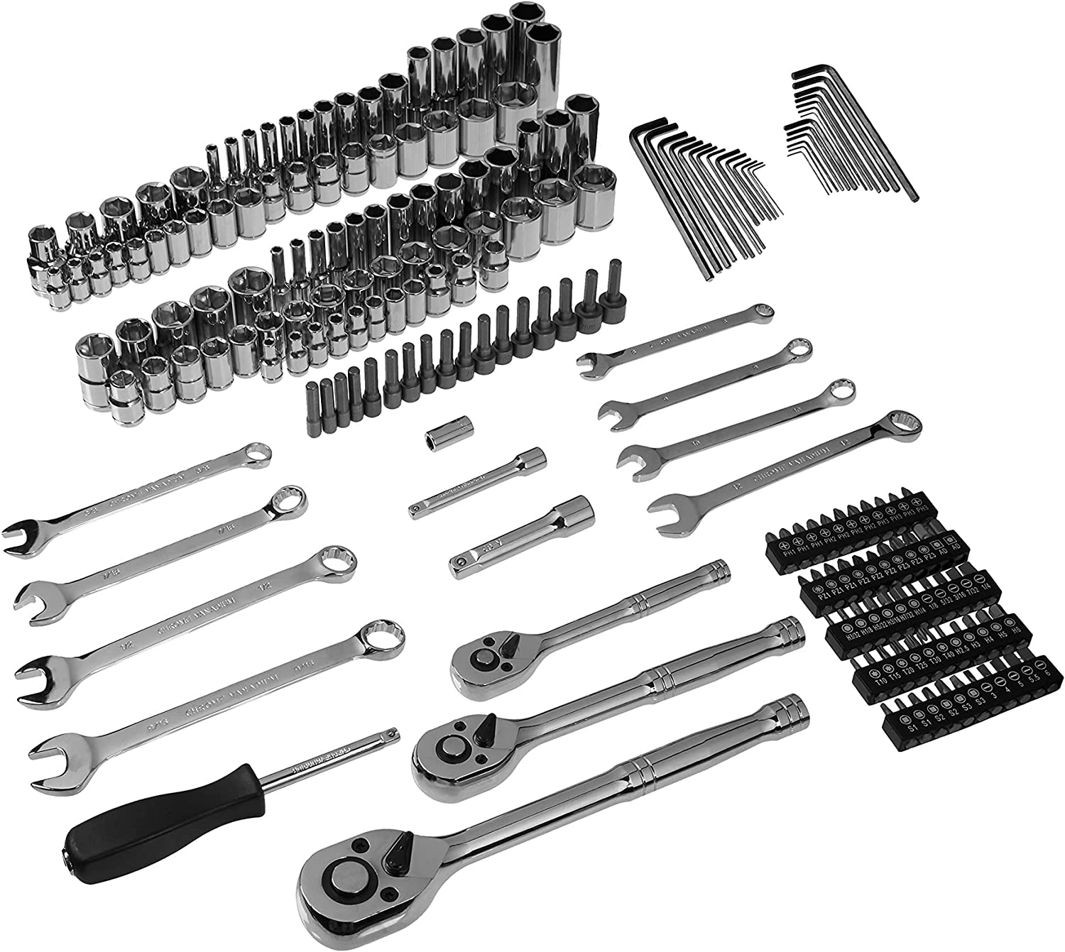 Basics Mechanic Tool Kit and Socket Set With Case - Set of 123