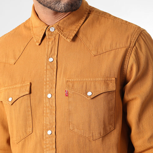 Chemise Manches Longues Western Standard 85745 Camel
