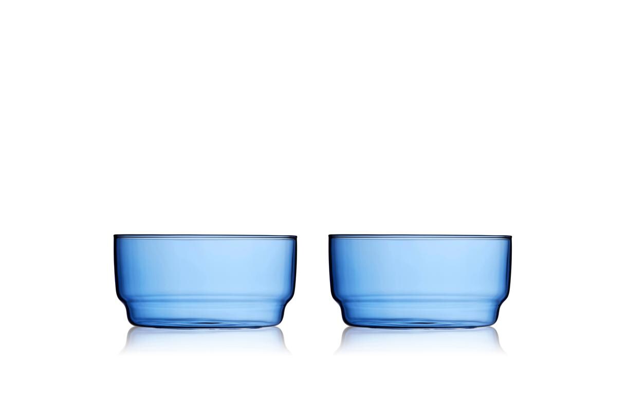Schale Torino Blau, 2 Stück, 12 cmGlasschüssel zum Servieren einer Vielzahl von Speisen