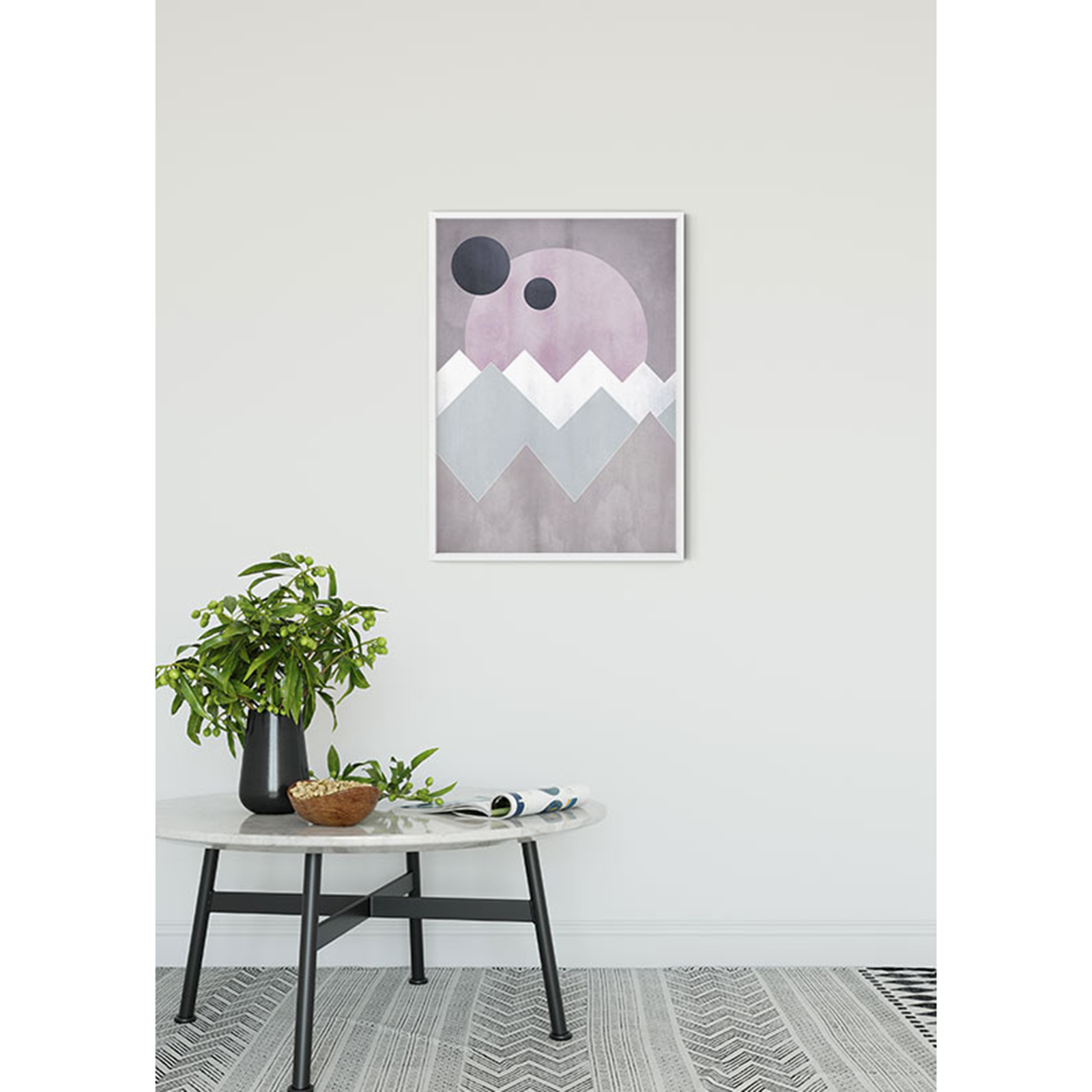 Wandbild SUNRISE GENTLE - bunt - 50x70 cm