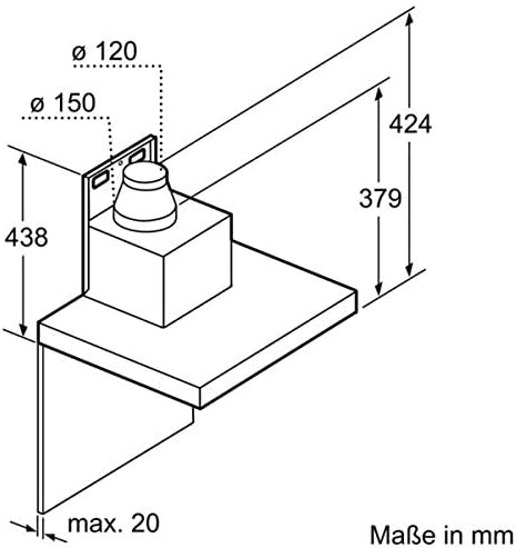 Bosch DWB67CM50 Serie 6 Wandesse, 60 cm breit, Um- & Abluft, Made in Germany, EcoSilence Drive leiser und effizienter Motor, LED-Beleuchtung gleichmäßige Ausleuchtung, DirectSelect intuitive Bedienung
