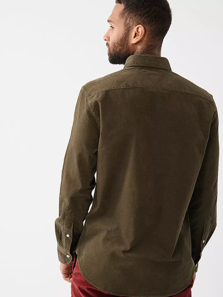 TOMMY HILFIGER Cordhemd  olive