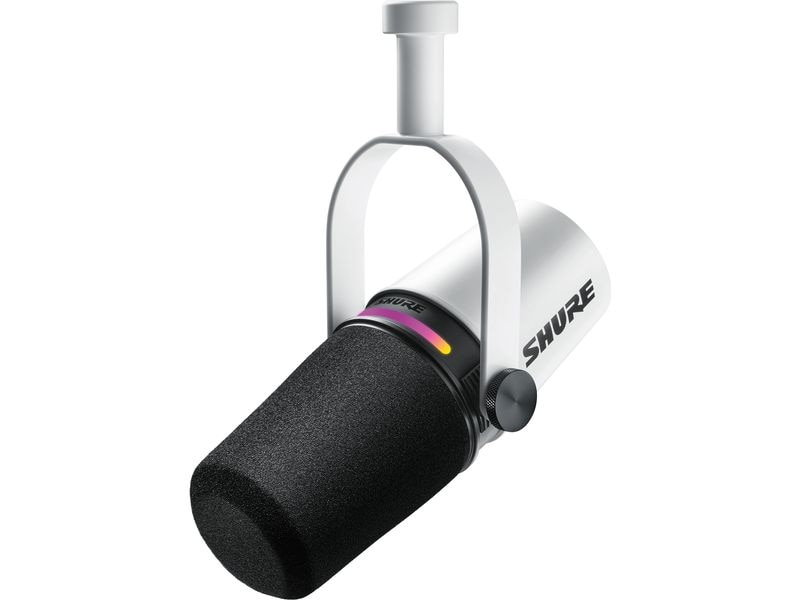 Shure Mikrofon MV7  Weiss Podcast-Mikrofon