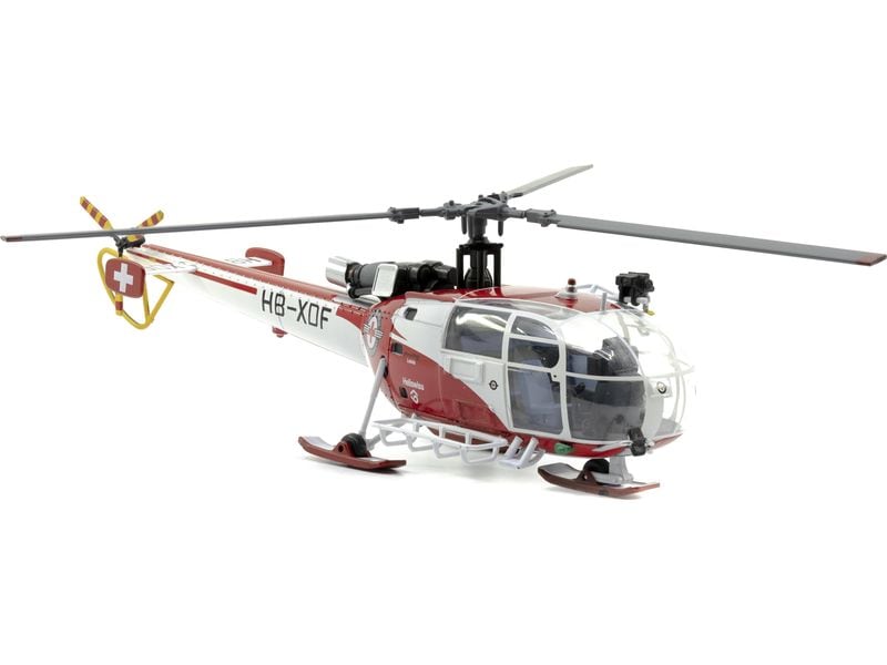ACE Alouette III Rega HB-XDF 1:72 Detailgetreuer Helikopter aus Metall