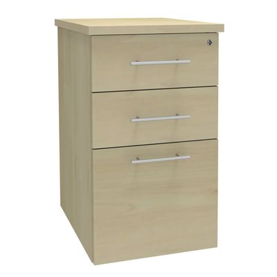 Caisson bout de bureau EXPRIM/URBAN/LOFTER - L47 x P60 cm - imitation Erable