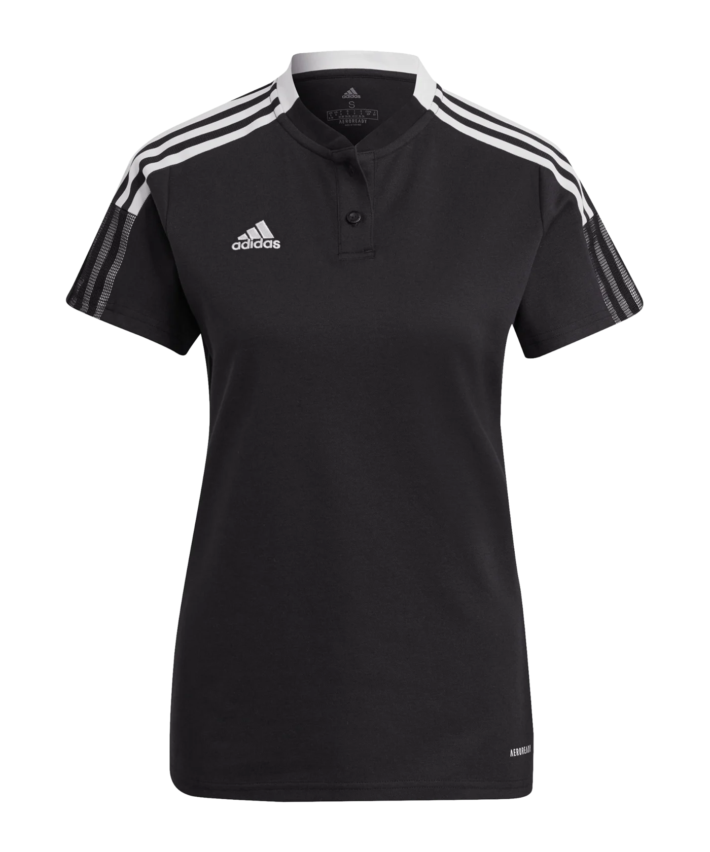 adidas Tiro 21 Poloshirt Damen Schwarz