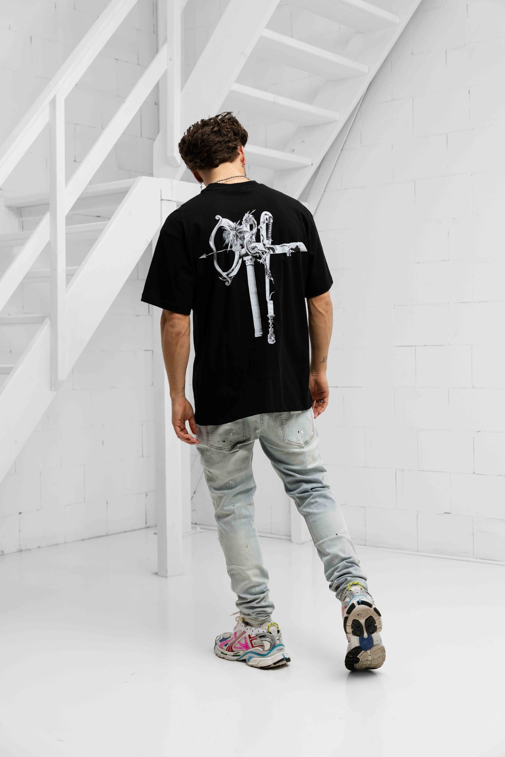 Off The Pitch Museum Loose Fit T-Shirt Heren Zwart
