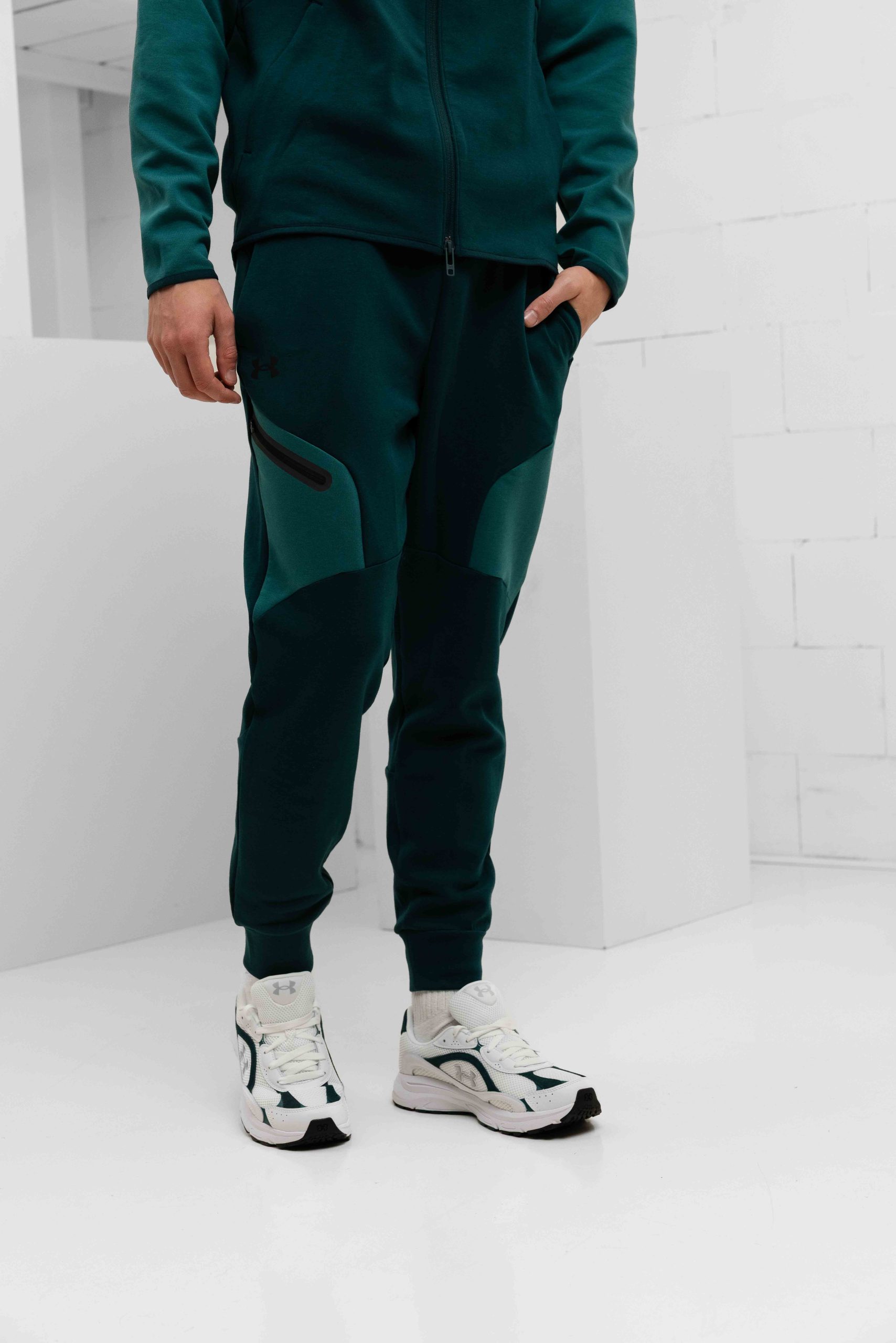 Under Armour Unstoppable Fleece Trainingspak Heren Groen