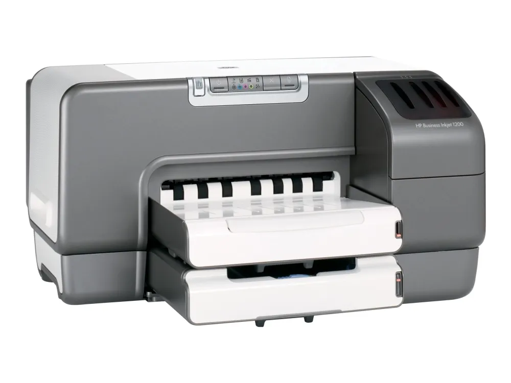 HP Business Inkjet 1200dtn - Printer - farve - Duplex - blækprinter - A4/Legal - 1200 dpi - op til 28 spm (mono) / op til 8.1 spm (farve) - kapacitet: 400 ark - parallel, USB, LAN
