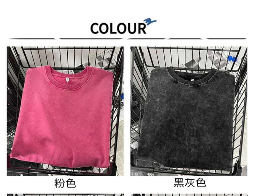 WidoWilder - T-shirt met korte mouwen en ronde hals, gewassen