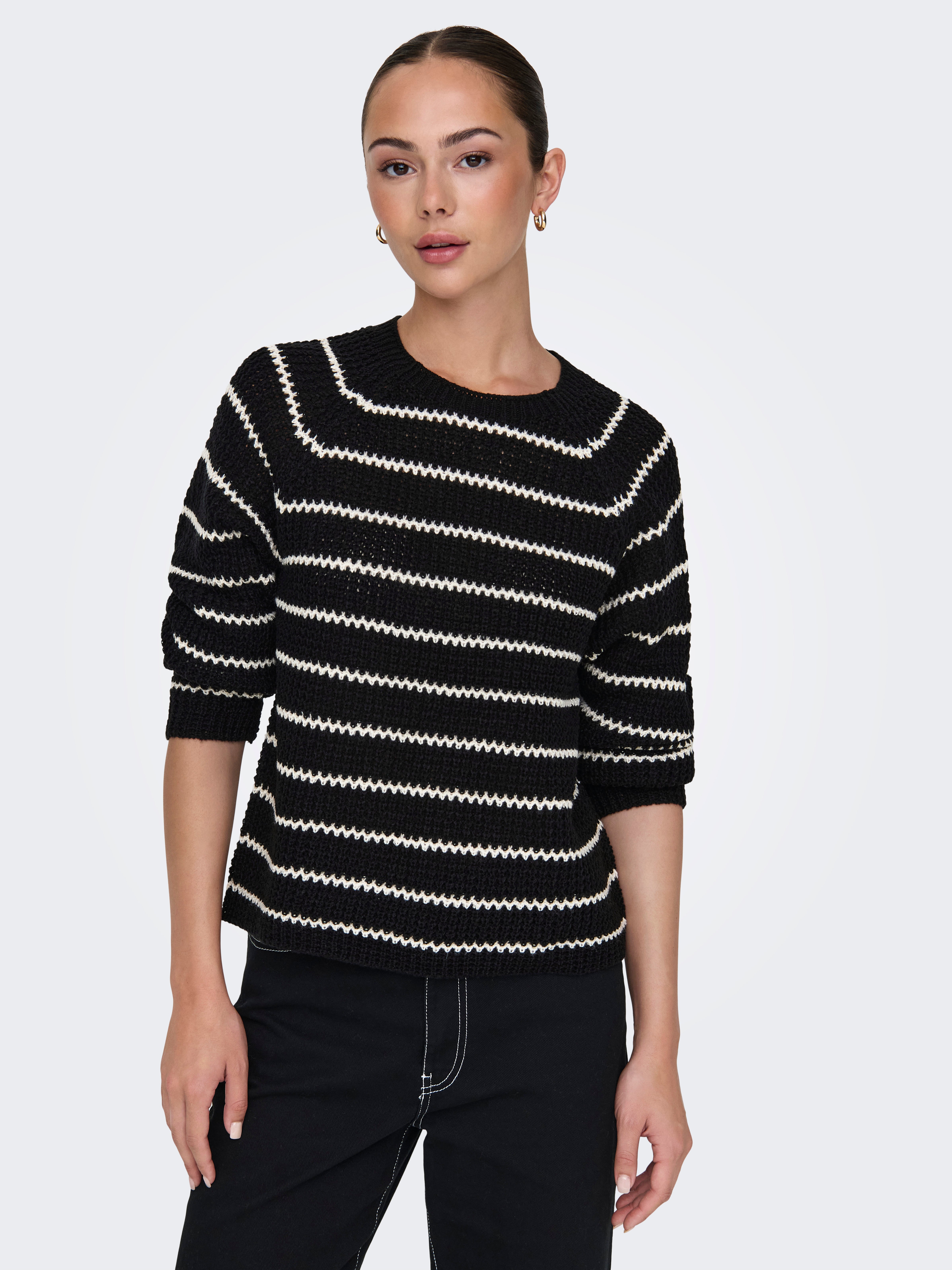 JDYELLEN Strickpullover Black