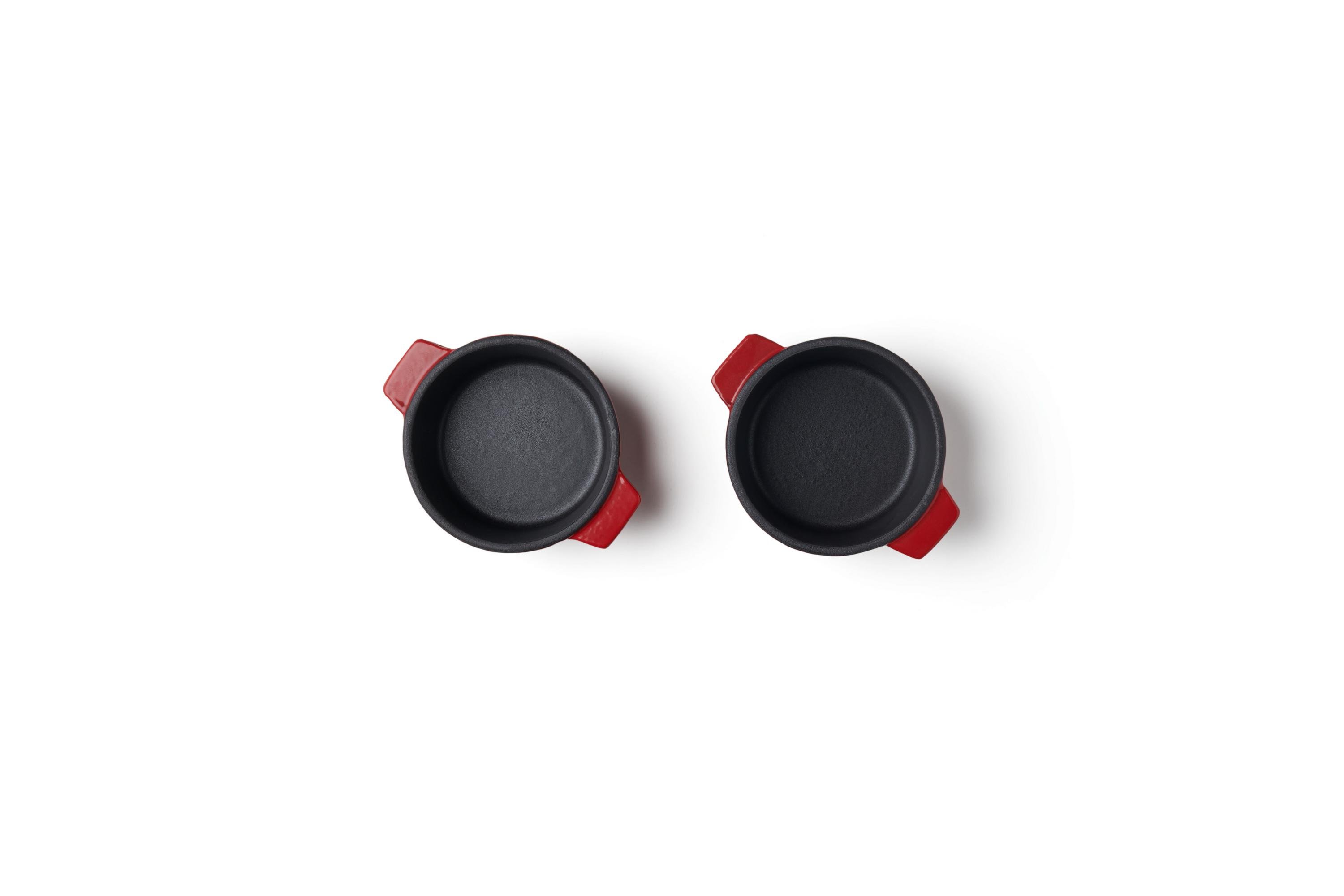 Iron Guss-Mini-Kasserolle, 2 teilig
