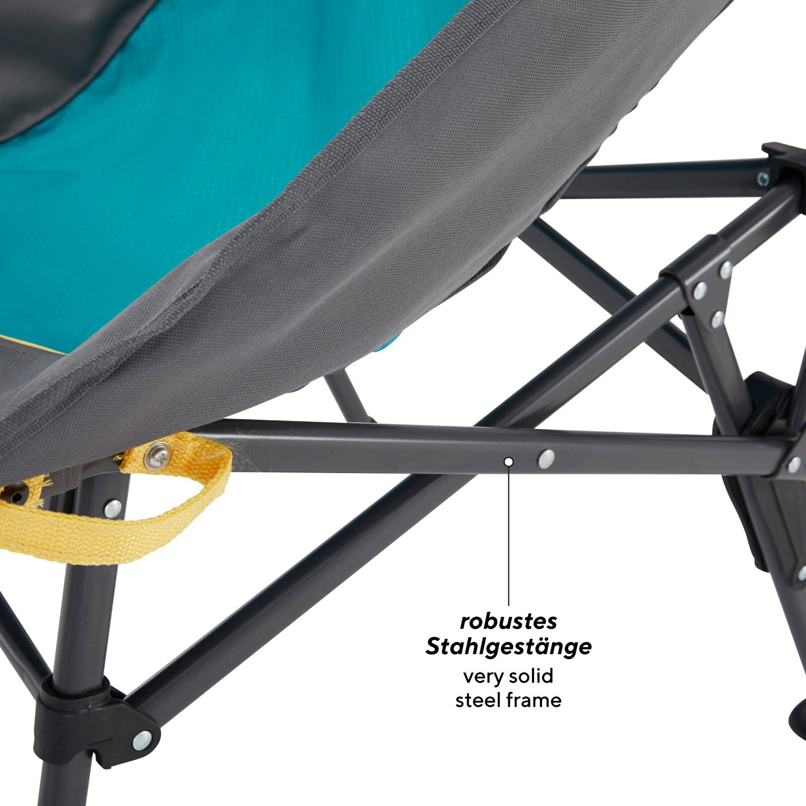 UQUIP Campingstuhl Comfy Strandstuhl Faltstuhl Klappstuhl Faltbar Leicht 120 kg