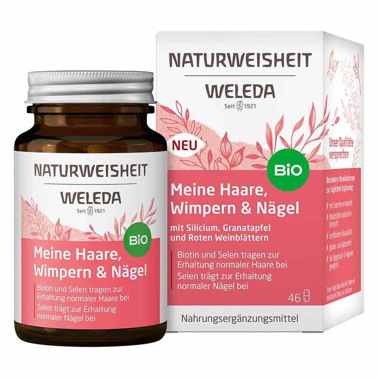 Weleda Naturweisheit Meine Haare Wimpern & Nägel Kapseln, 46 St