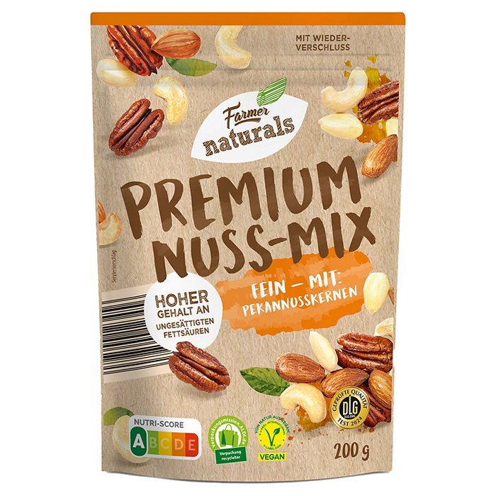 FARMER NATURALS Premium Nuss-Mix 200 g, Fein