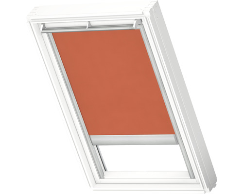 VELUX privacygordijnen, oranje, effen kleur, op zonne-energie, aluminium frame, RSL C02 4164S
