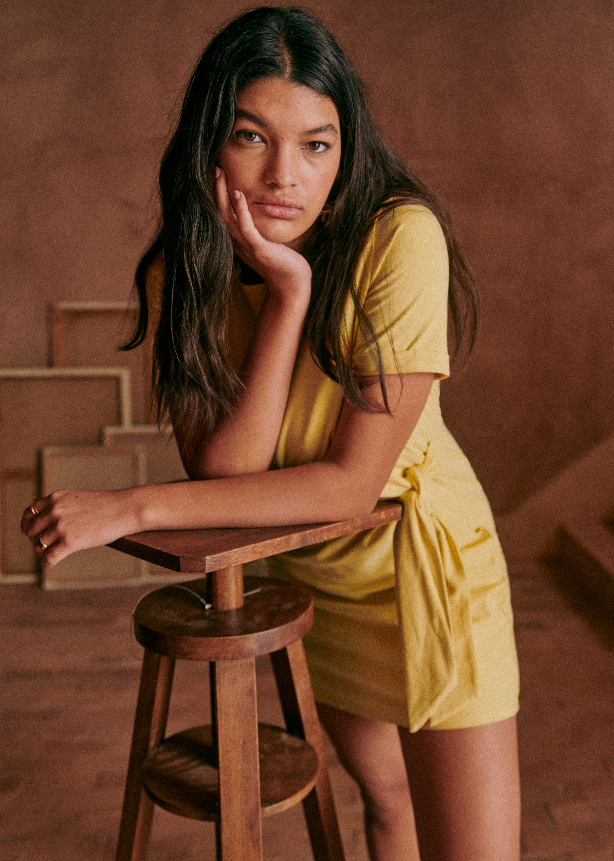 Robe Pippa courte - Jaune pâle - E-SHOP/ROBES 5905145