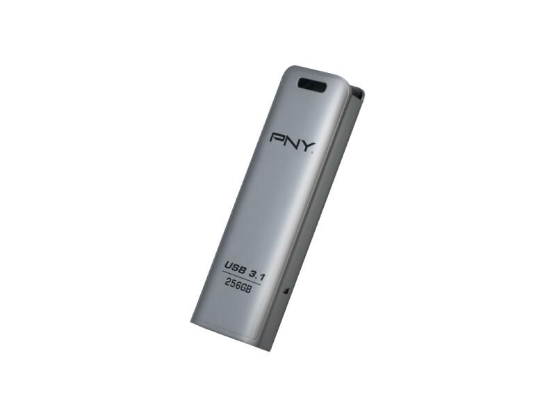PNY USB-Stick Elite Steel 3.1 USB3.1 256 GB USB-Stick mit 256 GB Speicherkapazität und 80 MB/s Lesegeschwindigkeit