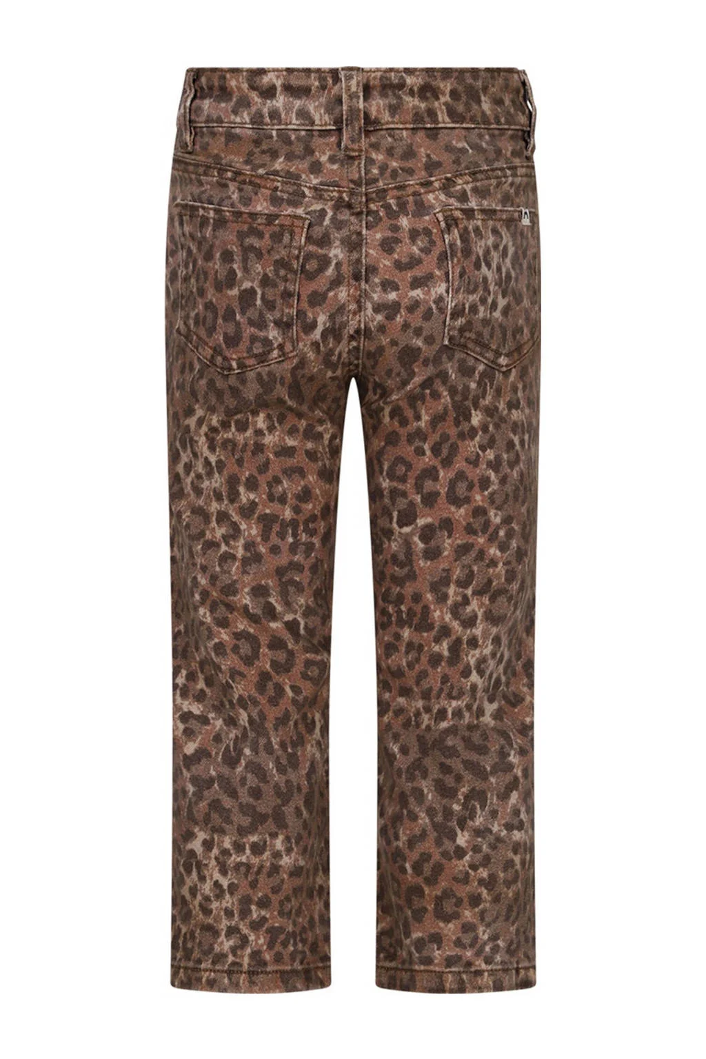 The New Chapter denim straight casual broek bruin