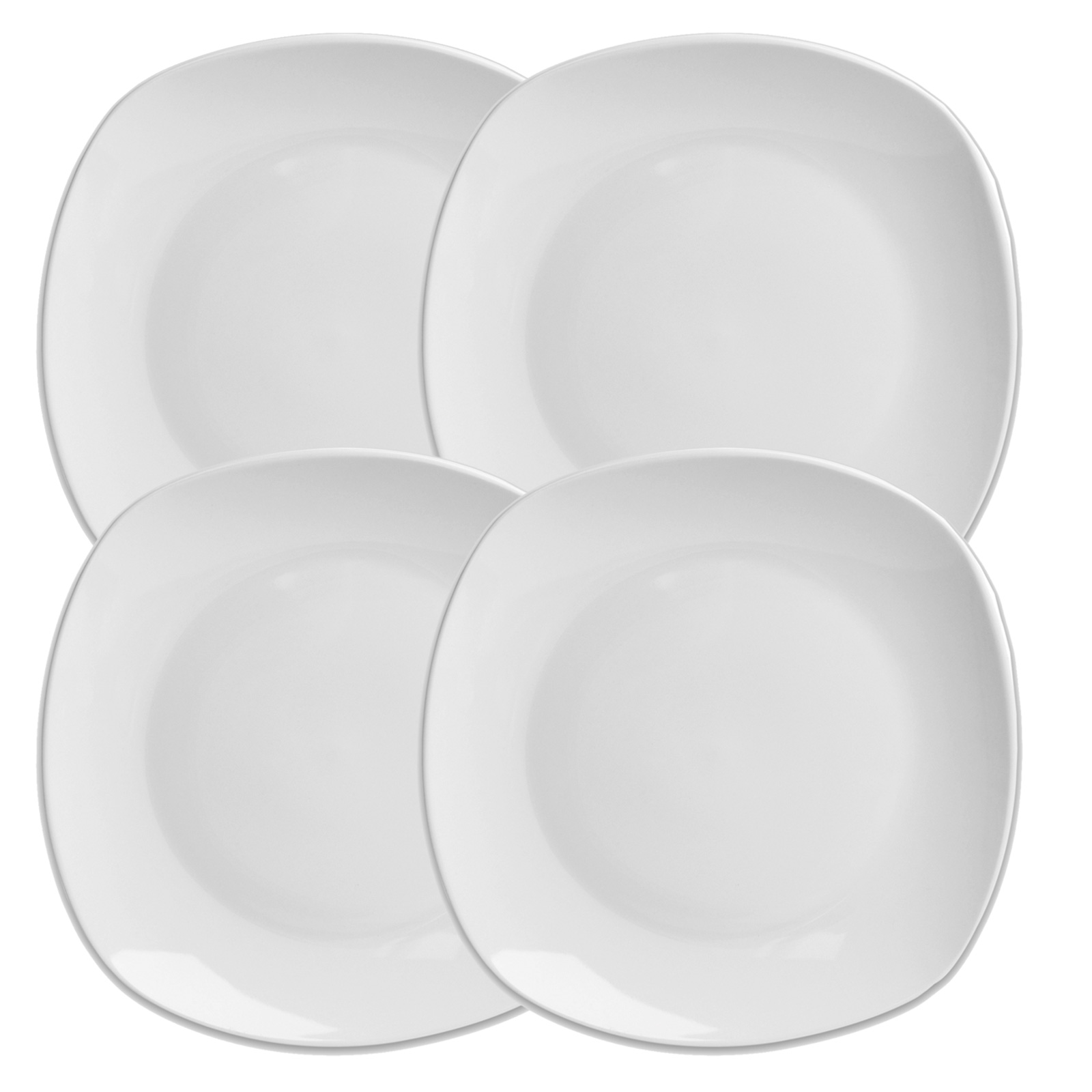 4-teiliges Teller-Set - weiß - Ø 26,5 cm