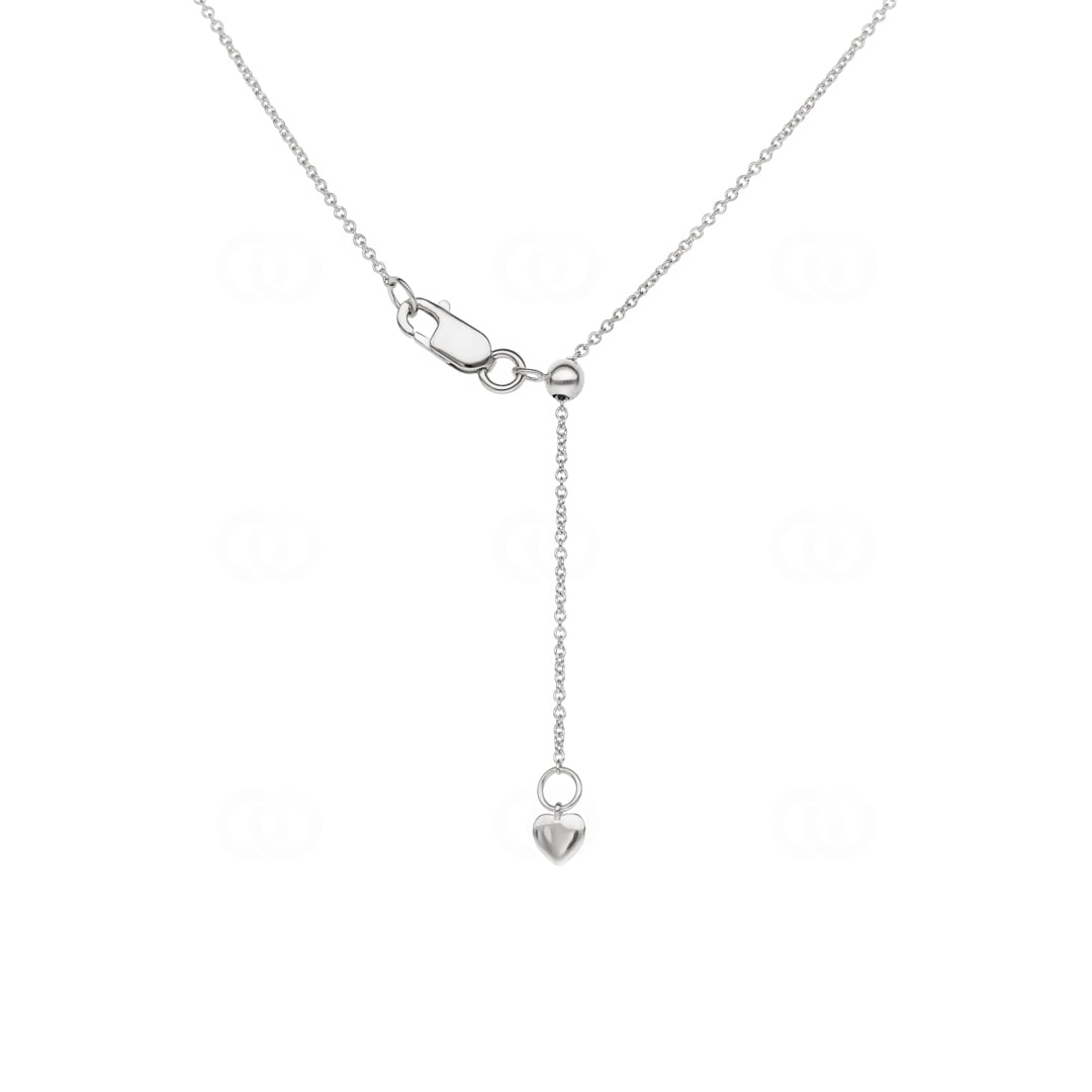 Collier 750/18 K Weissgold mit Diamanten 0.25ct H/Si