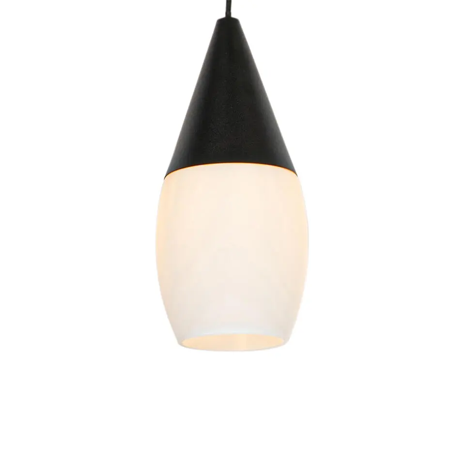 Qazqa hanglampen drop wit e27