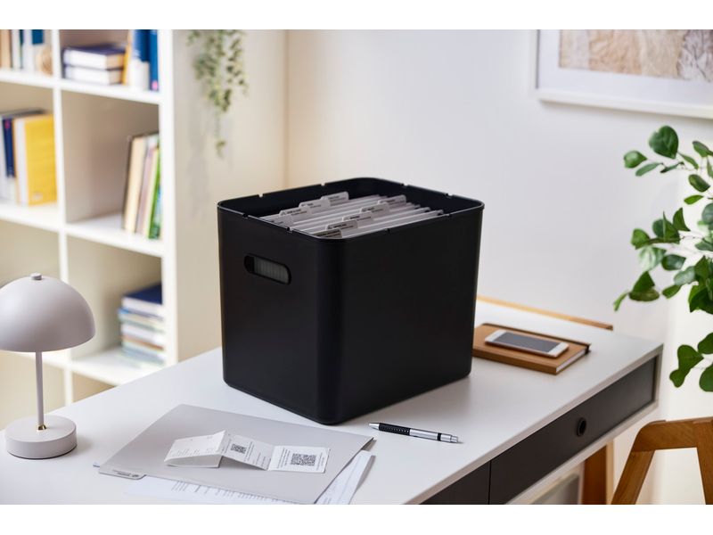 Rotho Aufbewahrungsbox MY PAPER Basic Schwarz Archivbox