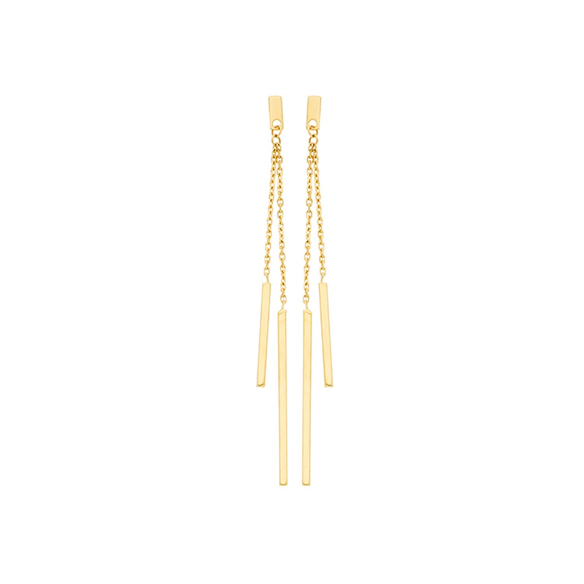 Boucles d'oreilles Brillaxis 2 longues pampilles