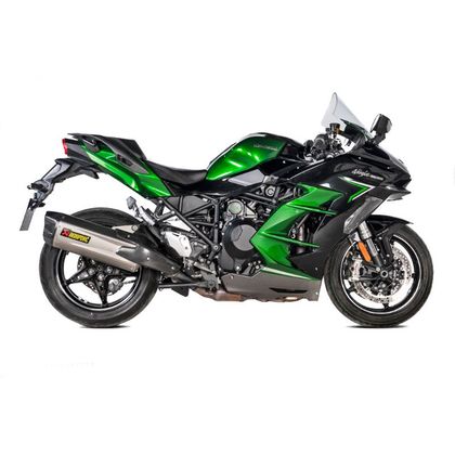 Silencieux Akrapovic Titane embout carbone - Gris