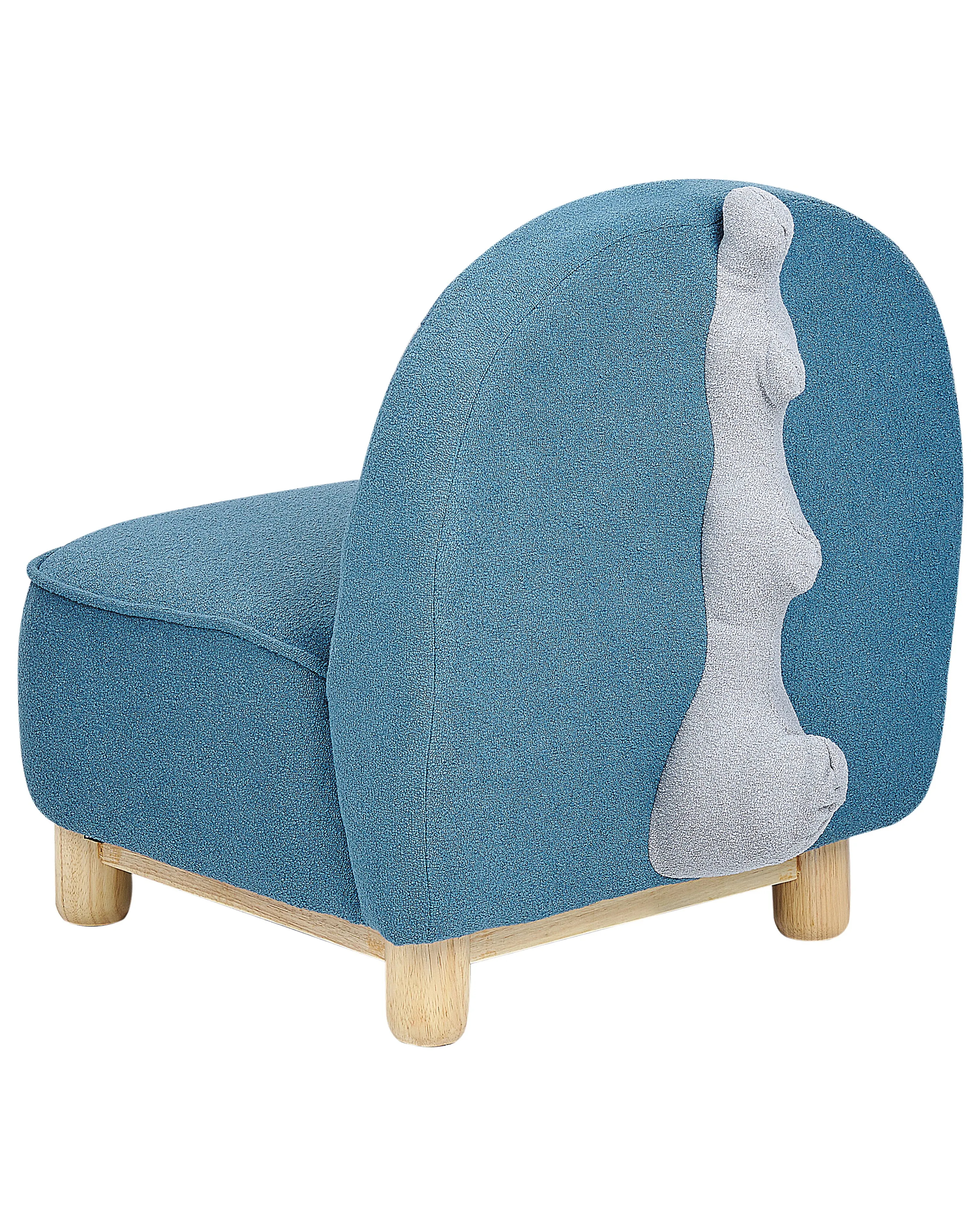 Kinderfauteuil Dinosaurus FABORG Stof Blauw