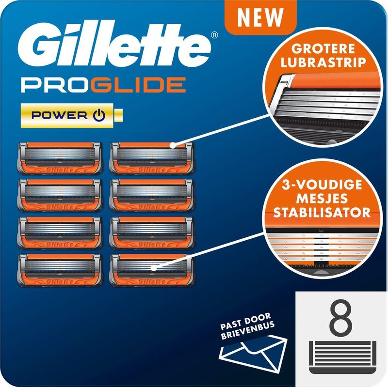 Gillette - ProGlide Power - Scheermesjes - 8 Pack