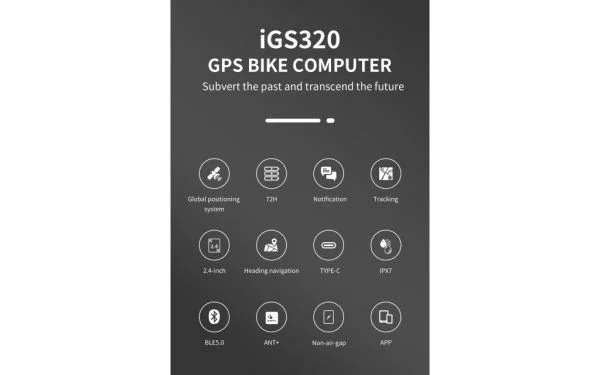 iGPSport iGS320 GPS Cykelcomputer