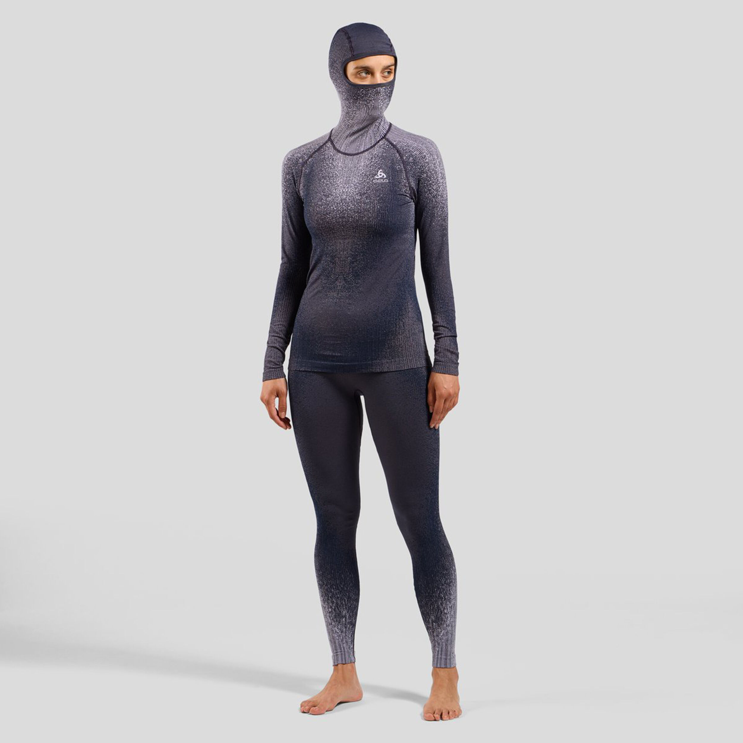 Odlo Performance Warm Blackcomb Collant De Course Femmes - Gris