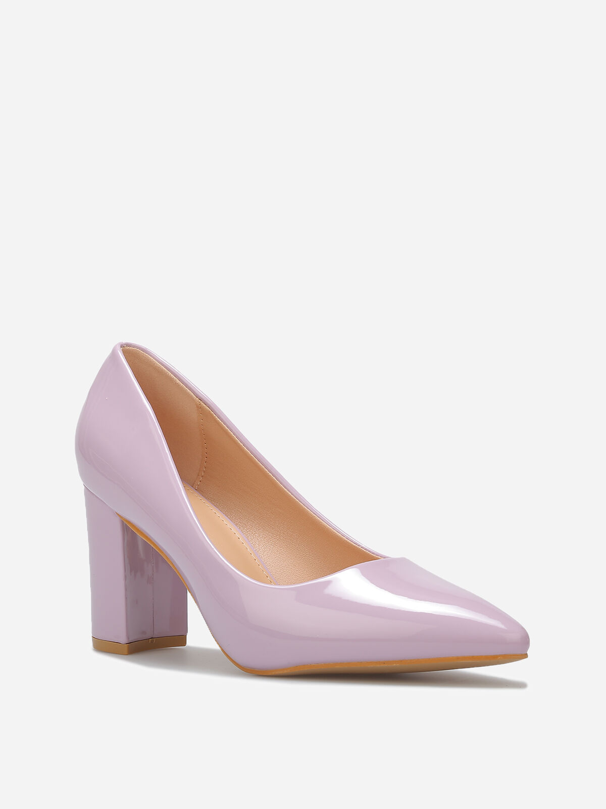 Escarpins vernis à bout pointu- Violet
